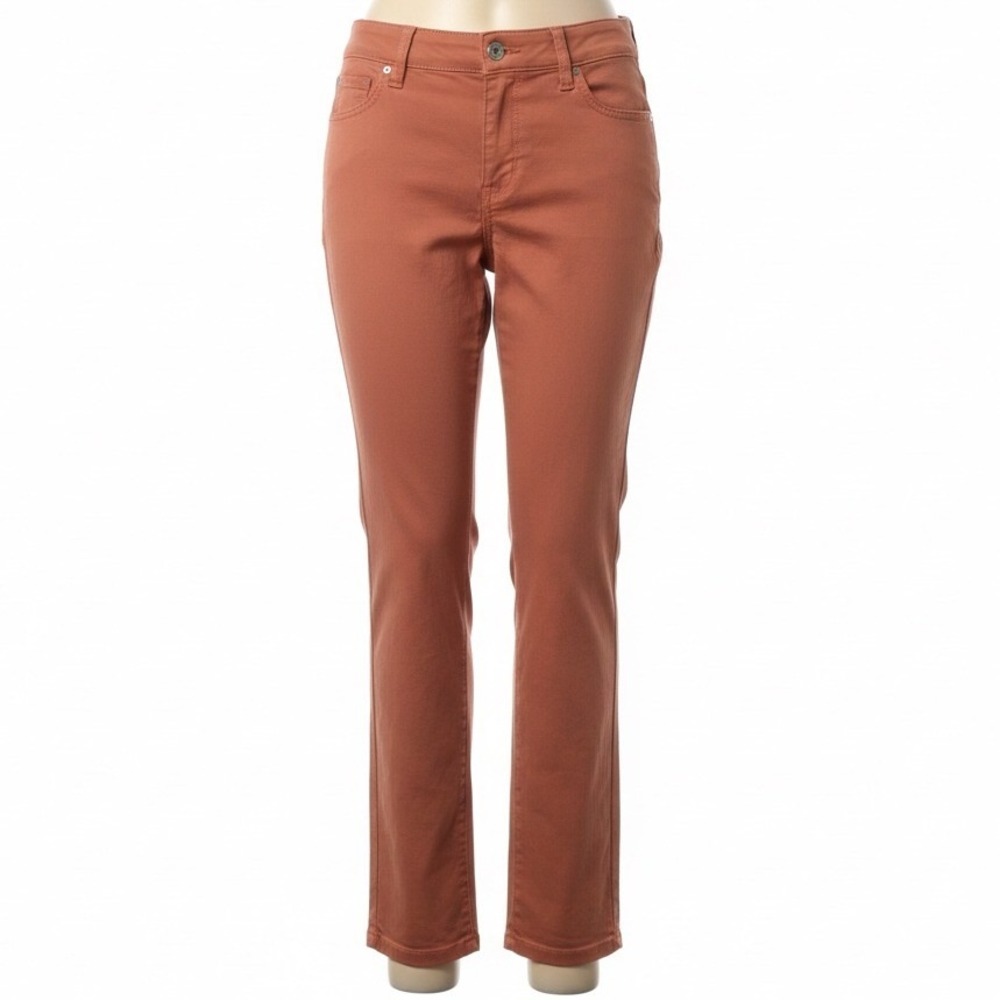 Bandolino Lydia Ginger Spice Tummy Slimmer Super Stretch Pants Womens Size 12